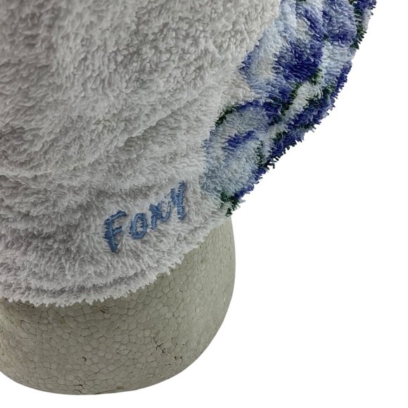 Aquarius Cocktail FOXY Floral Bucket Hat Small Terrycloth Garmentory Reversible - Picture 4 of 7